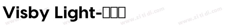 Visby Light字体转换